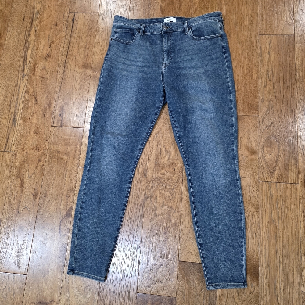 Pistola Classic High Rise Stretch Skinny Blue Jeans Minimalist Casual Chic 32